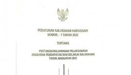 PERKAL NOMOR : 1 TAHUN 2022 TENTANG PERTANGGUNG JAWABAN PELAKSANAAN ANGGARAN  TAHUN 2021